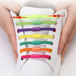 1Pair Shoelaces Without Ties Flats Elastic Shoe Laces for Kids and Adult Sneakers Shoelace Quick Lazy Laces 24 Color Shoestrings