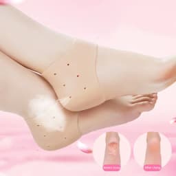 NEW Silicone Heel Protector Protective Sleeve Heel Spur Pads for Relief Plantar Fasciitis Heel Pain Reduce Pressure on Heel 2Pcs