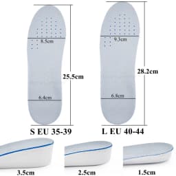 Invisible Height Increased Insoles Breathable Lightweight Heel Lifting Inserts Lifts Shoe Pads Comfort Elevator Insoles Unisex