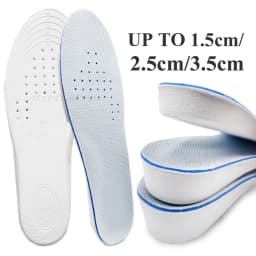 Invisible Height Increased Insoles Breathable Lightweight Heel Lifting Inserts Lifts Shoe Pads Comfort Elevator Insoles Unisex