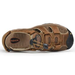 Summer Men Shoes Genuine Leather Men Sandals Outdoor Male Beach Slippers Man Sandals Plus Size 38-48
