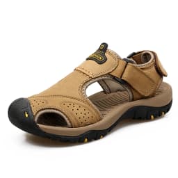 Summer Men Shoes Genuine Leather Men Sandals Outdoor Male Beach Slippers Man Sandals Plus Size 38-48