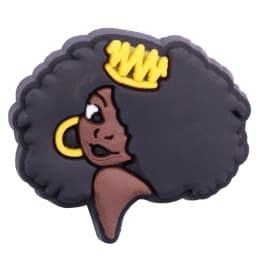 1pcs Black Girl Magic Crown Queen PVC Accessories Shoe Charms Garden Shoes Buckle Decorations fit Wristband Party Kid's Gifts