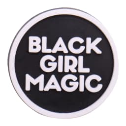 1pcs Black Girl Magic Crown Queen PVC Accessories Shoe Charms Garden Shoes Buckle Decorations fit Wristband Party Kid's Gifts