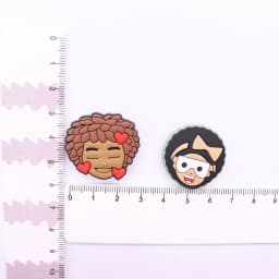 1pcs Black Girl Magic Crown Queen PVC Accessories Shoe Charms Garden Shoes Buckle Decorations fit Wristband Party Kid's Gifts