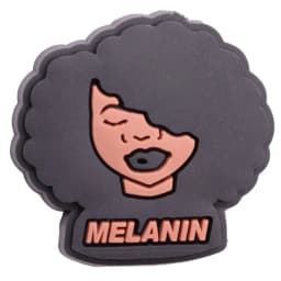 1pcs Black Girl Magic Crown Queen PVC Accessories Shoe Charms Garden Shoes Buckle Decorations fit Wristband Party Kid's Gifts