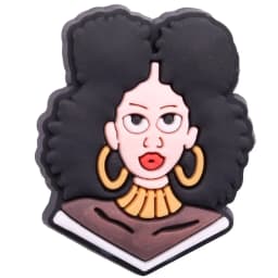 1pcs Black Girl Magic Crown Queen PVC Accessories Shoe Charms Garden Shoes Buckle Decorations fit Wristband Party Kid's Gifts