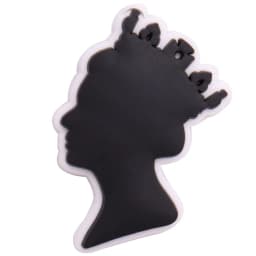1pcs Black Girl Magic Crown Queen PVC Accessories Shoe Charms Garden Shoes Buckle Decorations fit Wristband Party Kid's Gifts