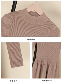 Casual Women's Dresses Ladies Knitted Long Sleeve Dress 2026 Winter Sweater Korean Fashion Clothes Clothing Robe Basic Elegant