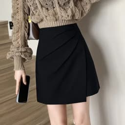 Lucyever Women Fashion Office Short Skirts 2025 Spring Summer Korean High Waist A-Line Skirt Woman Irregular Ruffles Mini Skirts