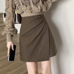 Lucyever Women Fashion Office Short Skirts 2025 Spring Summer Korean High Waist A-Line Skirt Woman Irregular Ruffles Mini Skirts