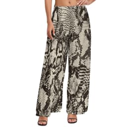 Snakeskin Print Straight Pants Animal Skin Sexy Wide Pants Ladies Oversized Beach Printed Trousers