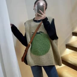 Knit Vests Woman Winter 2025 Aesthetic Sleeveless Sweater Vest Long Gillet Cute Gilets for Women Kawaii Waistcoat with Headings