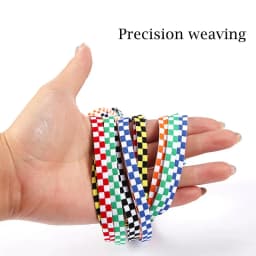 New Black White Checkered Grid Flat Shoelaces Printing Ribbons Shoe Laces Sneaker Man Women Mosaic Shoelaces Laces For Shoes