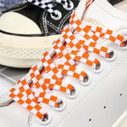 New Black White Checkered Grid Flat Shoelaces Printing Ribbons Shoe Laces Sneaker Man Women Mosaic Shoelaces Laces For Shoes