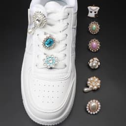 1 PCS Shoe Charms for Sneakers Shoelaces Clips Buckle Decorations Rhinestones Pearl Gem Casual Flower Fashion Shoes Accessories