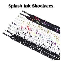 Colorful Splash Ink Shoelaces AF1 Basketball Shoe Laces Men Women Sneaker Canvas Laces For Shoes Accessories 100/120/140/160CM