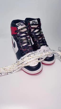 Colorful Splash Ink Shoelaces AF1 Basketball Shoe Laces Men Women Sneaker Canvas Laces For Shoes Accessories 100/120/140/160CM