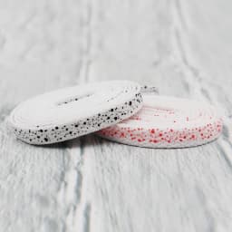 Premium Weiou Laces Dot Sprayed Splashing Flat Shoelaces 8mm Printed Spattering Durable Sneaker Bootlaces Adult Shoe Accessories