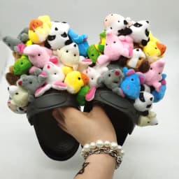 2025 Women Home Slippers Summer Cute Plush Animal Decorative Slippers Fashion Wearing Slippers Non-slip Flat Shoes Ladies Shoes