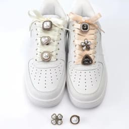Antique Pearl Diamond Shoe Buckle Crystal Gem Shoelace Decorative Flower Rhinestones Shoelaces Decoration Shoe Charms Accessorie
