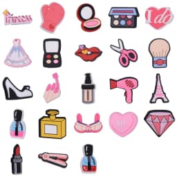 princess Shoe Charms for Crocs Accessories Sandals Kids Clogs Pins Boy Girls Badges Men Jeans Women Decorations Buckle Shoes