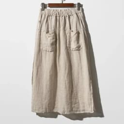 Vintage Women's Summer Pants 100% Linen Wide Leg Pant Skirt Pocket Elastic High Waist Loose Casual Loose Trousers Female Bottom