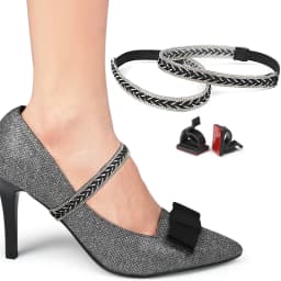 Shoe Ankle Straps High Heels Anti-Loose Shoelace Accessories Stretchy Flexible PU Leather Lady Women Elastic Belt Band for Heels
