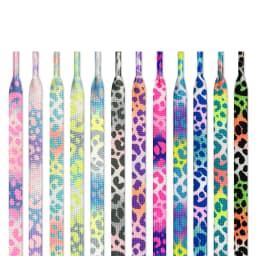 1Pair Flat Shoelaces for Sneakers Color Leopard Print Tie-dye Gradient Shoelace Rope Men Women for Canvas Shoe Laces Shoestrings