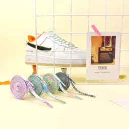 1Pair Flat Shoelaces for Sneakers Color Leopard Print Tie-dye Gradient Shoelace Rope Men Women for Canvas Shoe Laces Shoestrings