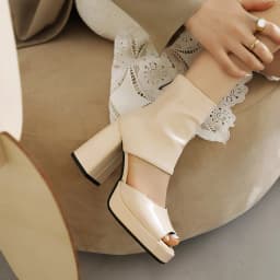 Plus Size Glossy Lacquer Leather Cutout Peep Toe Breathable Cool Boots Ultra High Heel Back Zipper Roman Style Short Boots