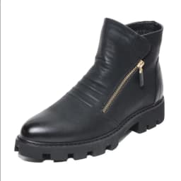new fashion mens platform boots black genuine leather shoes outdoor warm cotton winter snow botte ankle botas de homens sapatos
