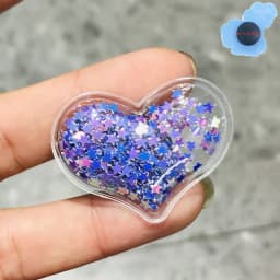 Good Quality 1PCS Shining Hearts Kids Shoes Accessories Resin Shoe Clog For Boys Girls Shoes Charms Holiday Presents