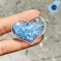 Good Quality 1PCS Shining Hearts Kids Shoes Accessories Resin Shoe Clog For Boys Girls Shoes Charms Holiday Presents