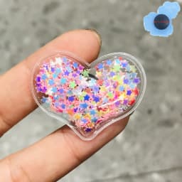Good Quality 1PCS Shining Hearts Kids Shoes Accessories Resin Shoe Clog For Boys Girls Shoes Charms Holiday Presents