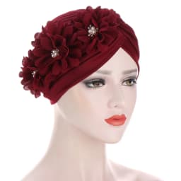2020 cotton solid folds pearl muslim turban scarf women islamic inner hijab caps Arab wrap head femme musulman turbante mujer