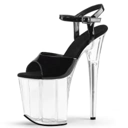 SDTRFT Multicolor Fashion Red Shoes Woman Sexy Transparent Platforms Pumps Open Toe 20cm Ultra Thin High Heels Platform Sandals