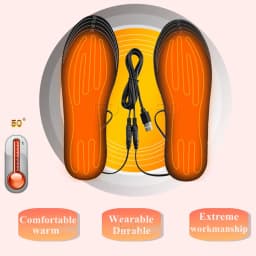 USB Electric Heated Shoe Insole Winter Warm Women Foot Pad Washable Thermal Men Boot Mat Unisex Heating Shoe Insoles