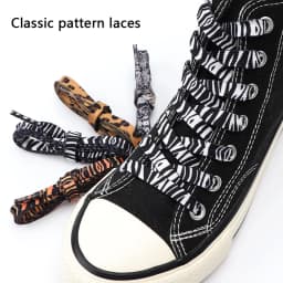 Leopard Shoelaces Newest Classic Animal Patten Print Tiger Zebra Snake Shoe Laces Creative Unisex Flat Canvas Laces for Shoes