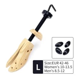 1 Pcs Unisex Shoe Stretcher Wooden Shoes Tree Shaper Rack Pine Wood Adjustable Flats Pumps Boots Expander Shoe Trees Care S/M/L