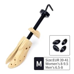 1 Pcs Unisex Shoe Stretcher Wooden Shoes Tree Shaper Rack Pine Wood Adjustable Flats Pumps Boots Expander Shoe Trees Care S/M/L