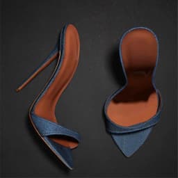 MKKHOU Fashion Sandals Women New Minimalist Classic Word With Stiletto 12cm High Heel Sandals Summer All-match Modern Slippers