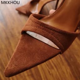 MKKHOU Fashion Sandals Women New Minimalist Classic Word With Stiletto 12cm High Heel Sandals Summer All-match Modern Slippers