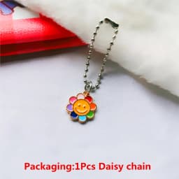 Little Daisies Shoelaces Cartoon Printing Fashion AF1 Cream Daisy Shoelace Flat Shoe Buckle Colorful Lace Accessories Decorative