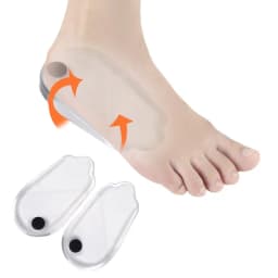 1 Pair Silicone Gel Heel Pads for XO Legs Varus Correction Foot Care Insoles Insert Supportive Comfortable