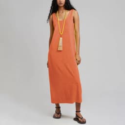 Fashion Chic Elegant Summer Dresses Woman Terry Cloth Casual O-Neck Sleeveless Basic Long Maxi Dresses Vestidos De Mujer