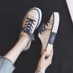 Purple Ladies Canvas Shoes Spring Woman Sneakers Shoes Girls Student Canvas Vulcanized Shoes Colorful Lace-up Female Shoes