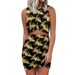 Nicolas Cage Dress Funny Nicholas Print Street Fashion Dresses  Summer Sexy Bodycon Dress Women Print Oversized Vestidos