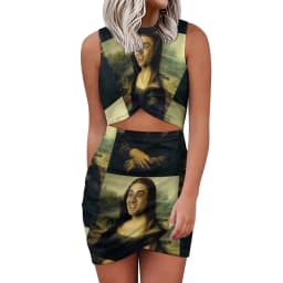 Nicolas Cage Dress Funny Nicholas Print Street Fashion Dresses  Summer Sexy Bodycon Dress Women Print Oversized Vestidos