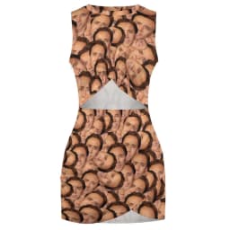 Nicolas Cage Dress Funny Nicholas Print Street Fashion Dresses  Summer Sexy Bodycon Dress Women Print Oversized Vestidos